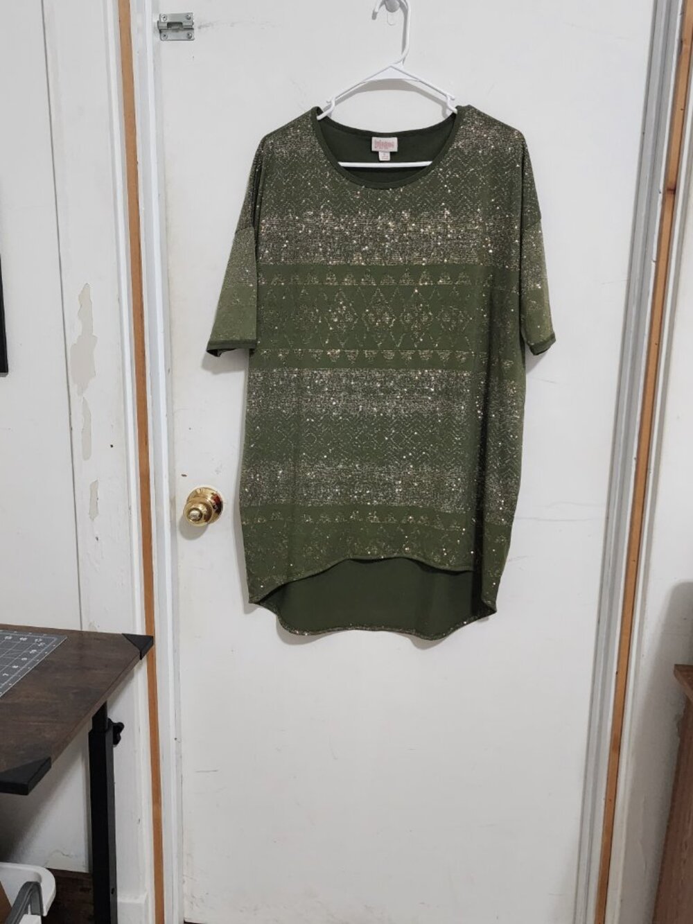 LuLaRoe Ladies Drop Back Hem Dress, Size Sm